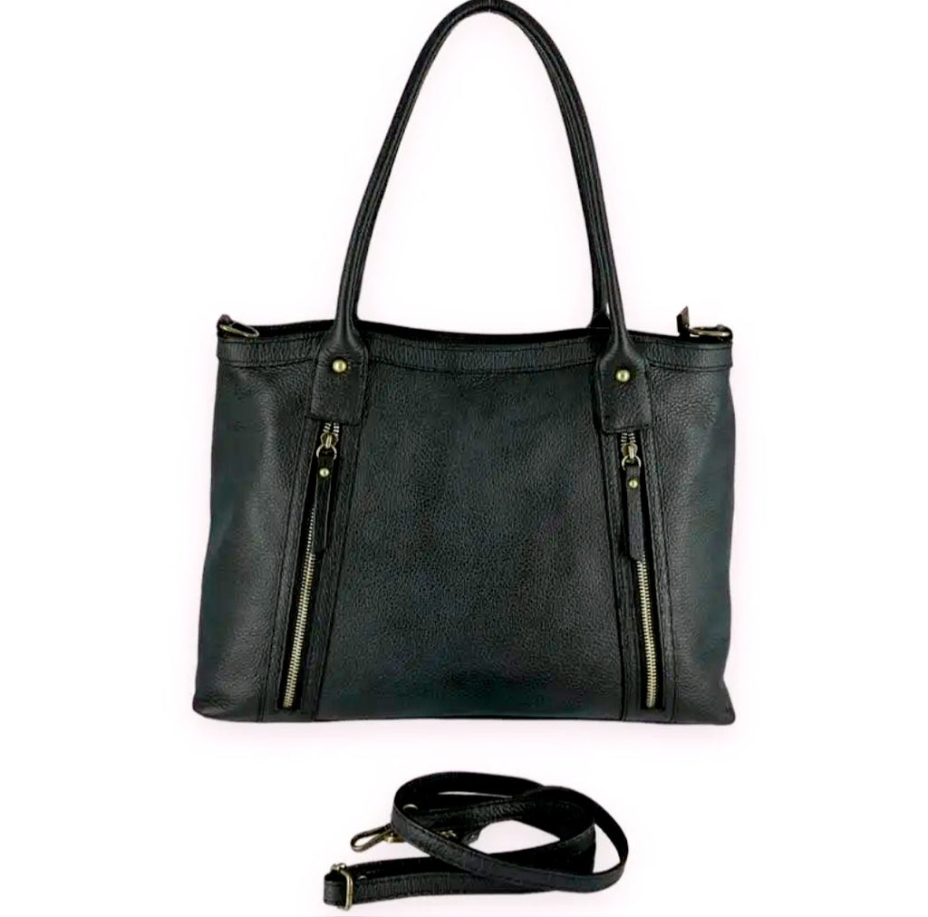 Elise Urban Bag

Stijlvolle lederen handtas met dubbele ritsvakken

De&nbsp;JES5 Elise Urban Bag&nbsp;is een elegante en functionele handtas, ontworpen voor het ritme van het moderne stadsleven. Vervaardigd uit soepel&nbsp;rundleder (cuir de vachette)&nbsp;combineert deze tas een tijdloze uitstraling met praktische details, ideaal voor dagelijks gebruik.

Het ontwerp wordt gekenmerkt door&nbsp;twee verticale ritsvakken aan de voorzijde, die niet alleen een verfijnd accent geven, maar ook zorgen voor snelle 