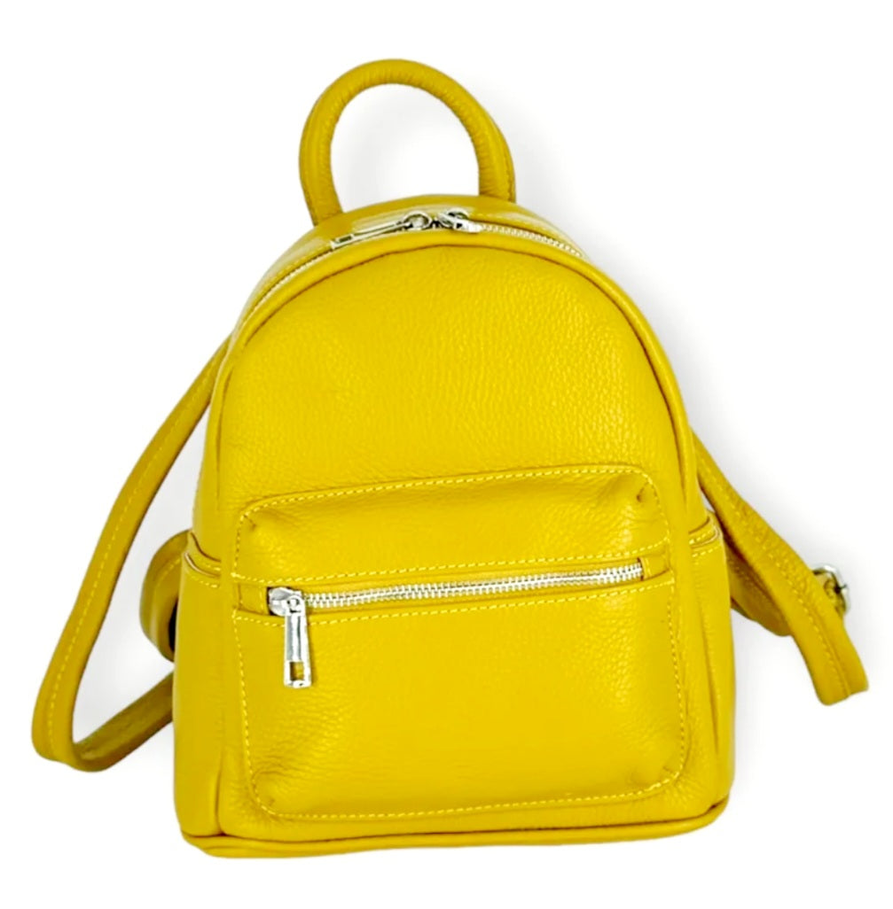 Kenmerken
Materiaal buitenkant:&nbsp;echt rundleder (cuir de vachette)
Binnenvoering:&nbsp;100% synthetisch
Sluiting: ritssluiting
Extra voorvak met rits
Verstelbare schouderriemen
Bovenhandvat
Afmetingen
Lengte:&nbsp;22 cm
Hoogte:&nbsp;24 cm
Diepte:&nbsp;11 cm