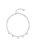 Sparkelende chain Enkelbandje